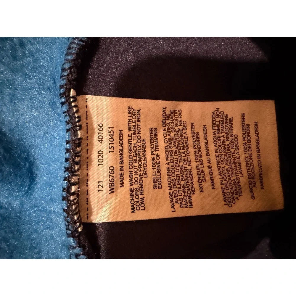 Columbia Kids Fleece Jacket Blue Navy Colorblock Full Zip‎ Gorpcore Size L 14/16